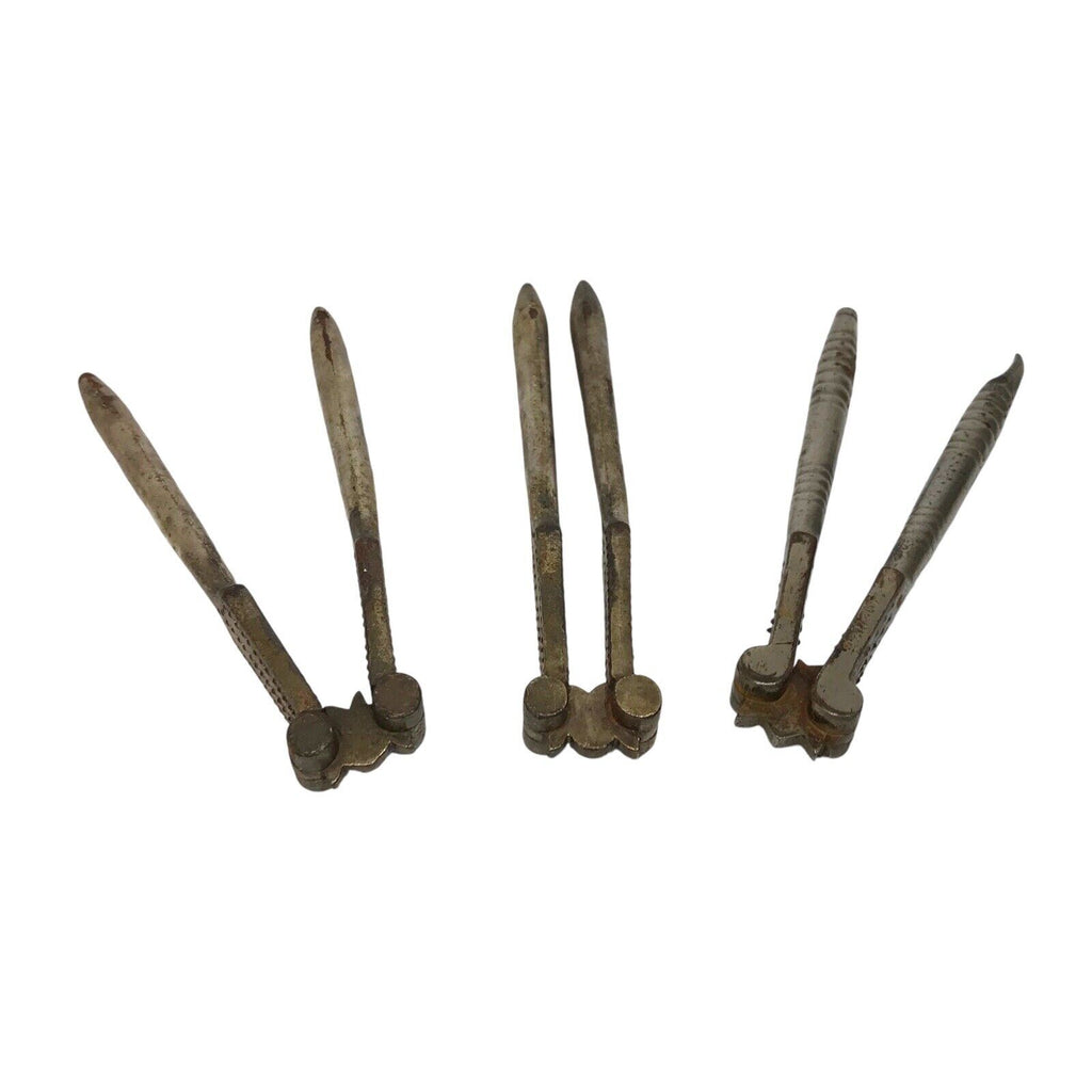 Bundle of 3 Antique Shel Pine Nuts Hazelnuts Walnuts Nutcracker - Reversible Nutcrackers by TheVoyageBird