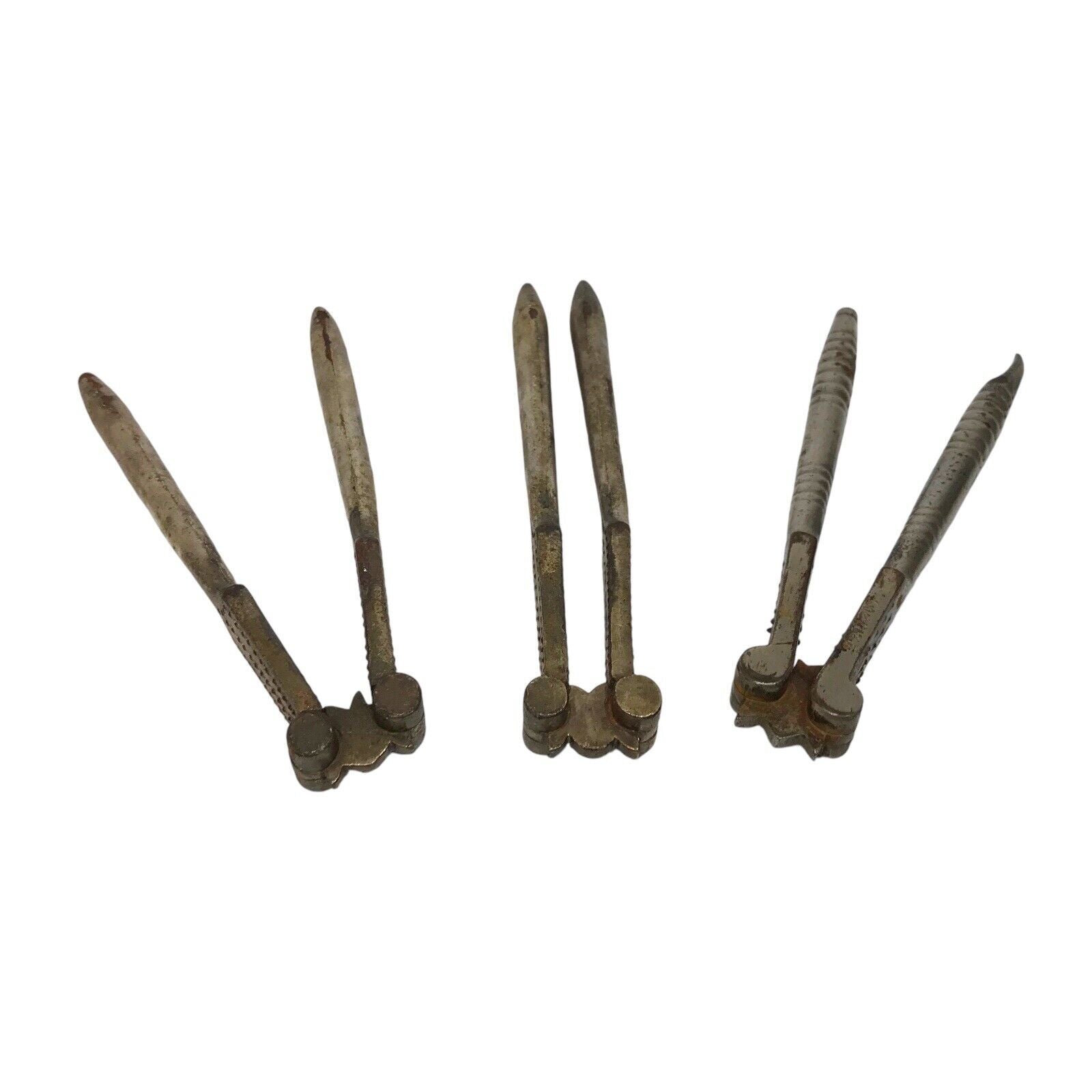 Bundle of 3 Antique Shel Pine Nuts Hazelnuts Walnuts Nutcracker - Reversible Nutcrackers by TheVoyageBird