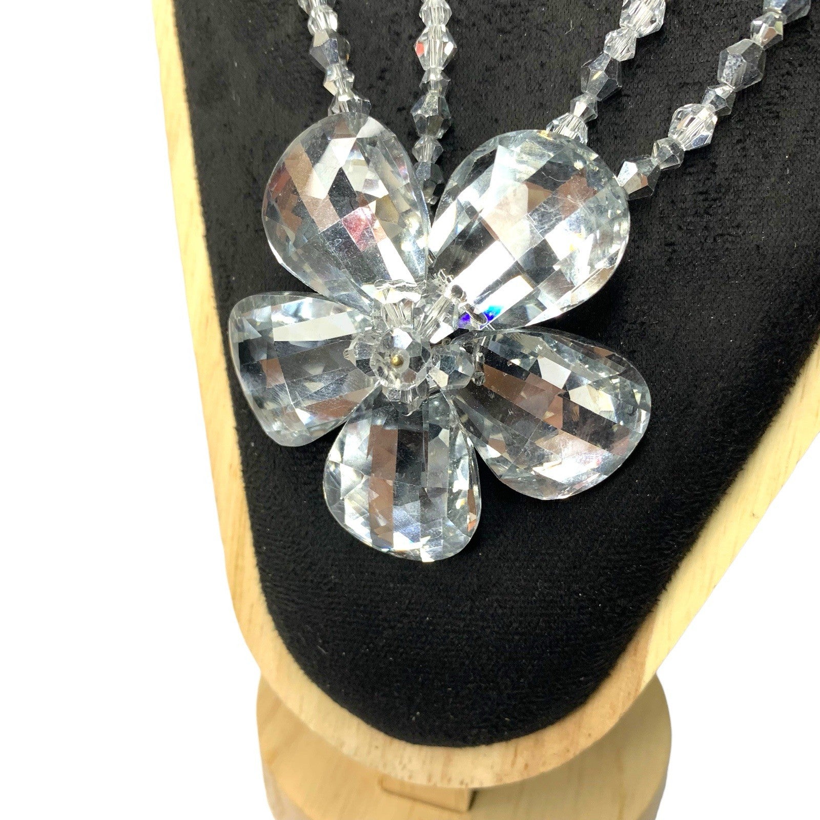 Butler & Wilson Crystal Statement Necklace Large Flower Glass Rhinestones Necklaces & Pendants by TheVoyageBird