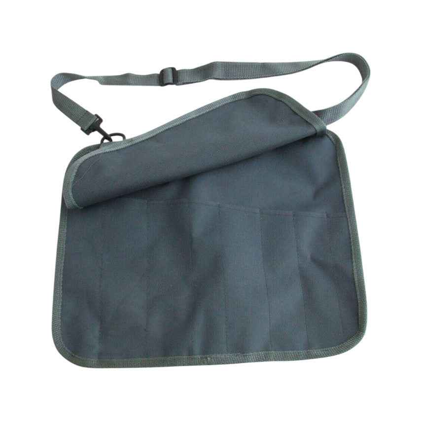 Canvas Tool Roll Organizer - 8 Pocket Tool Storage Bag with Straps for Efficient Tool Management
