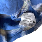 Carhartt Blue Plaid Long Sleeve Shirt Size XL - Relaxed Fit Button Up Workwear UK Casual Shirts & Tops by TheVoyageBird