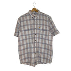 Carhartt Men’s Shirt L Beige Plaid Short Sleeve Button Up Original Fit Workwear Casual Shirts & Tops by TheVoyageBird