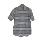 Carhartt Men's Shirt L Grey Striped Short Sleeve Button Up Relaxed Fit Workwear Casual Shirts & Tops by TheVoyageBird