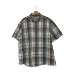 Carhartt Orange Khaki Plaid Shirt Size XXL - Short Sleeve Button Down Workwear UK Casual Shirts & Tops by TheVoyageBird