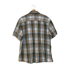 Carhartt Orange Khaki Plaid Shirt Size XXL - Short Sleeve Button Down Workwear UK Casual Shirts & Tops by TheVoyageBird