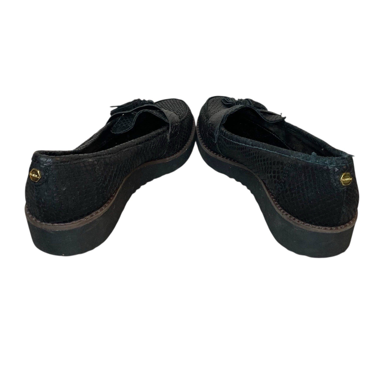 Carvela Black Slingback High Heels UK 4 Womens Shoes with Sequin Bow Detail Heels by TheVoyageBird