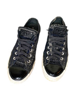 Chuck Taylor All Star Low Dobby Weave Size UK 5.5 Knit Effect Black White Navy Trainers by TheVoyageBird