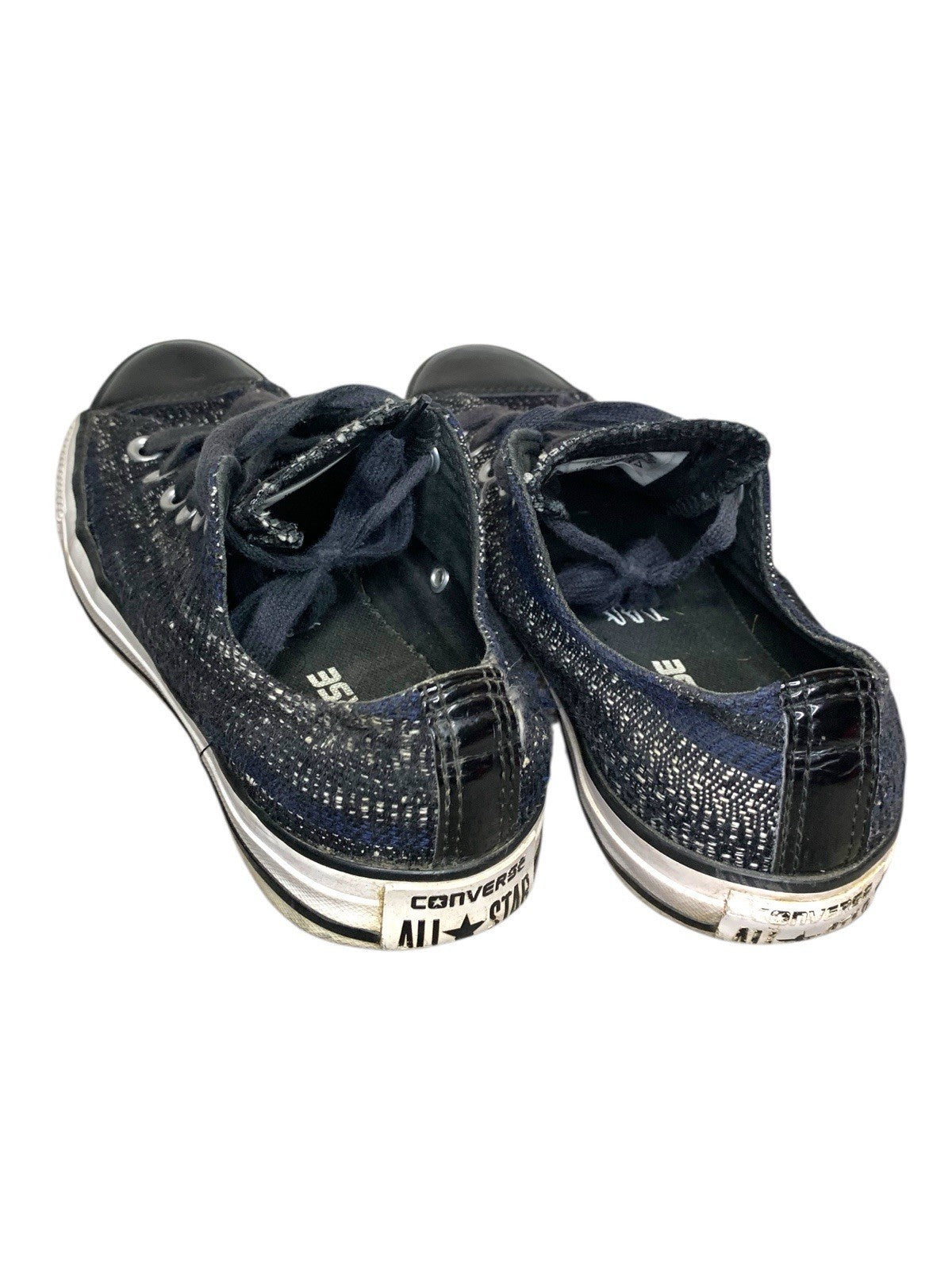 Chuck Taylor All Star Low Dobby Weave Size UK 5.5 Knit Effect Black White Navy Trainers by TheVoyageBird