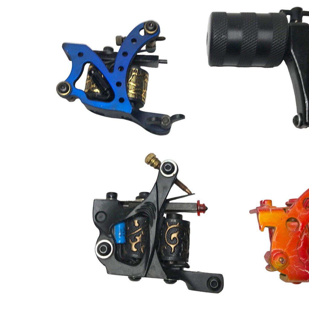 Coil Tattoo Machine Guns Liner Shader x8 Bundle Joblot Colourful Tattoo Machines by TheVoyageBird