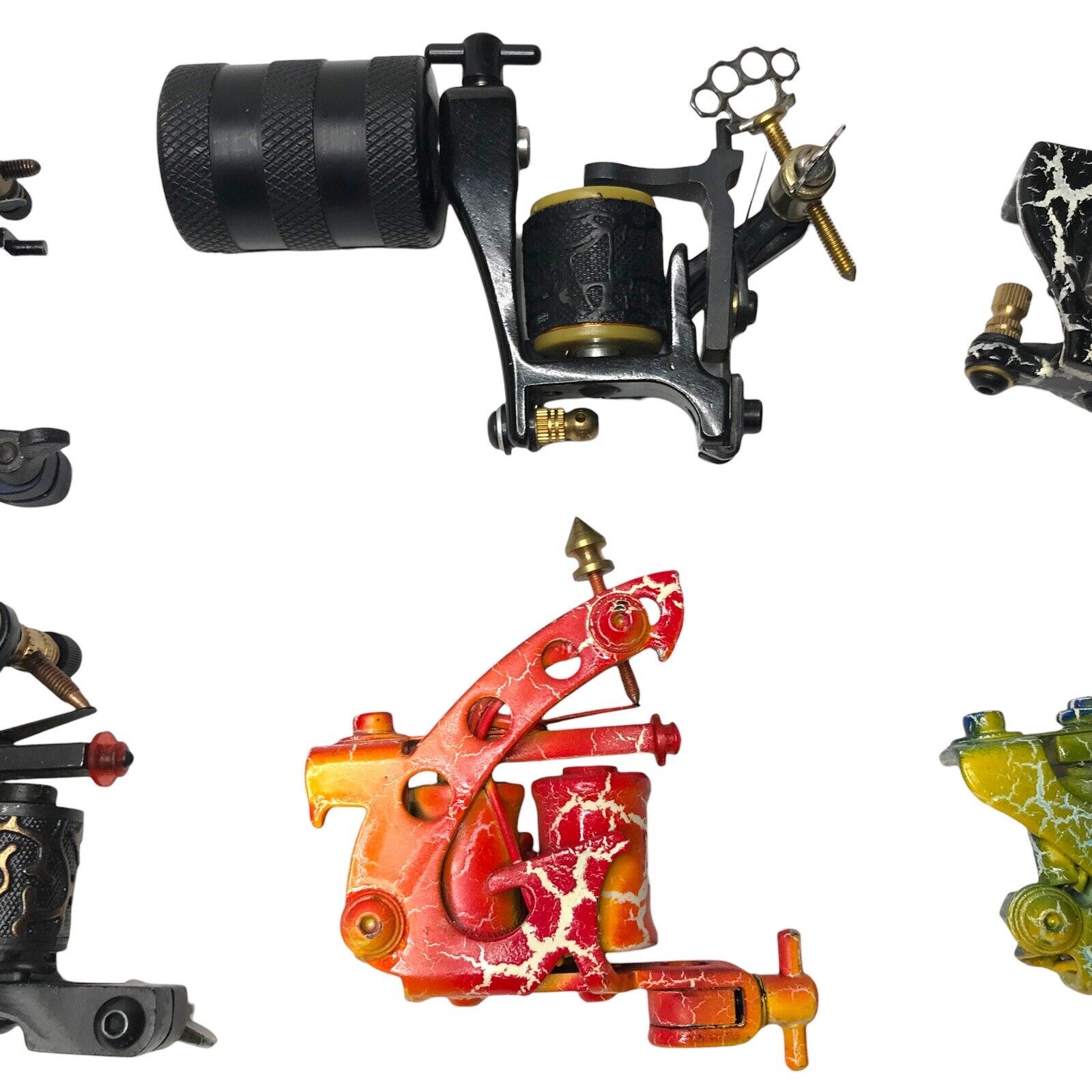 Coil Tattoo Machine Guns Liner Shader x8 Bundle Joblot Colourful Tattoo Machines by TheVoyageBird