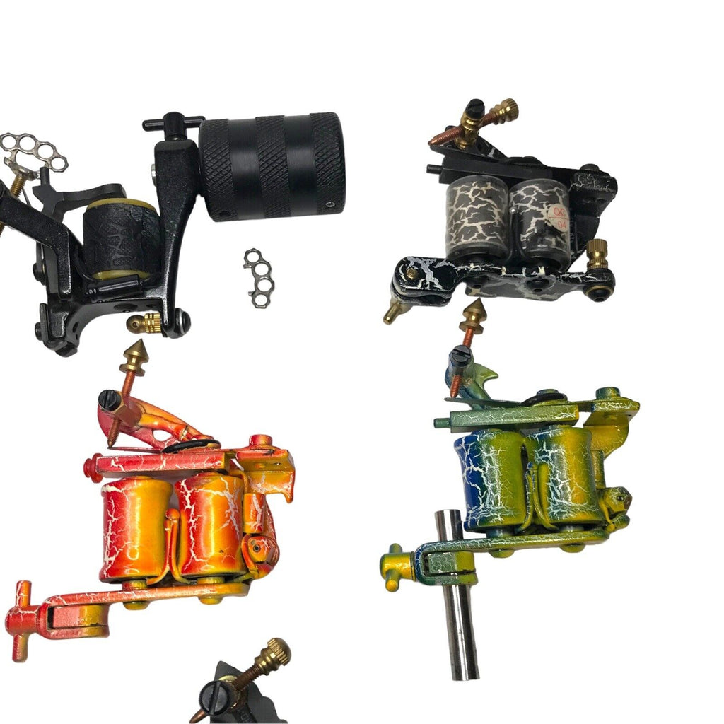 Coil Tattoo Machine Guns Liner Shader x8 Bundle Joblot Colourful Tattoo Machines by TheVoyageBird