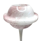 Compote Dish - Vintage Cranberry Pink White Versatile as Vase Candle Holder Other Lladro/Nao by TheVoyageBird