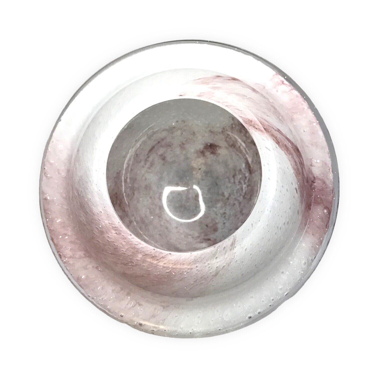 Compote Dish - Vintage Cranberry Pink White Versatile as Vase Candle Holder Other Lladro/Nao by TheVoyageBird