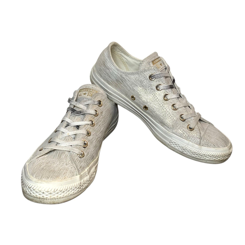 Converse Chuck Taylor All Star Egret Metallic Gold Leather Low Tops UK 7 Trainer Trainers by TheVoyageBird