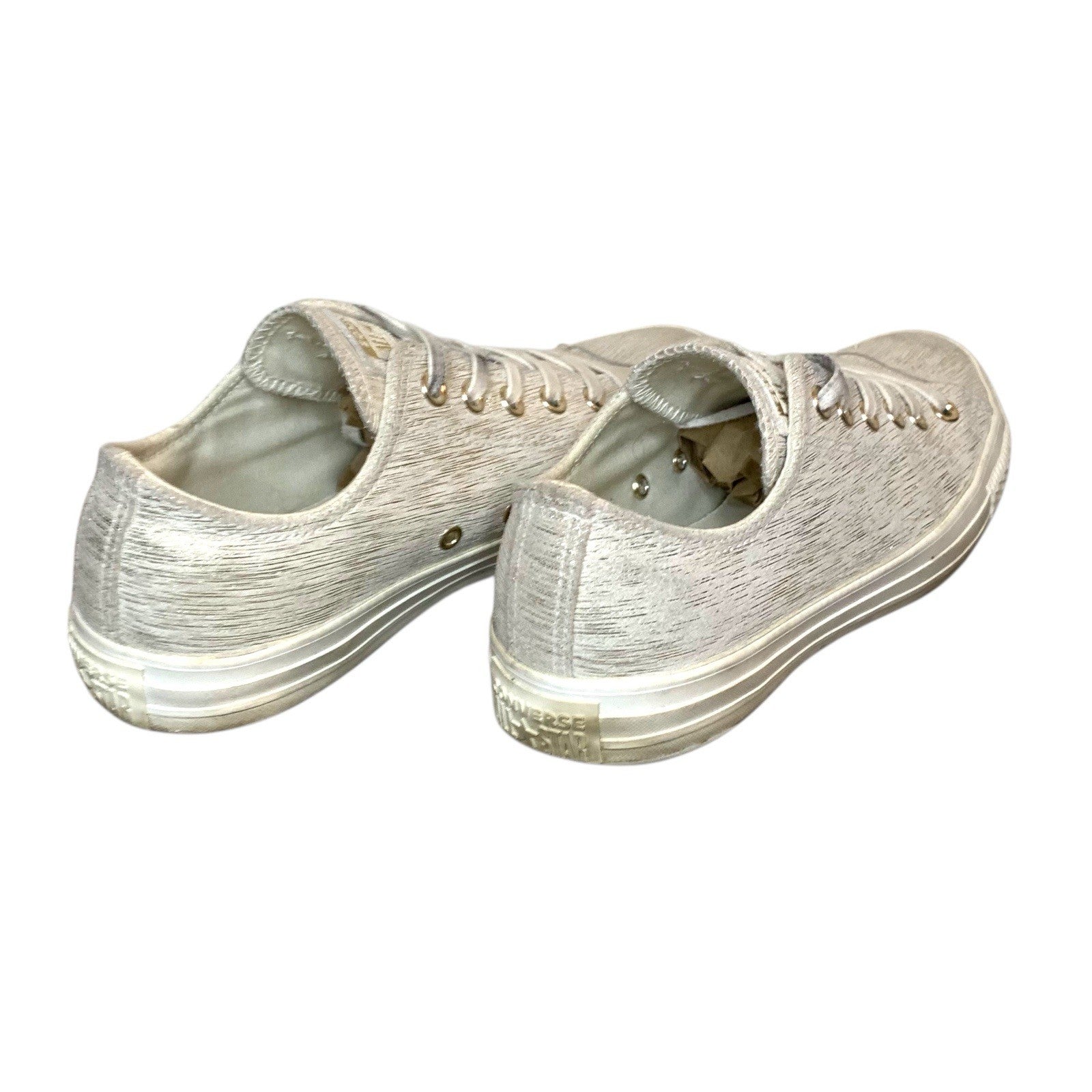 Converse Chuck Taylor All Star Egret Metallic Gold Leather Low Tops UK 7 Trainer Trainers by TheVoyageBird