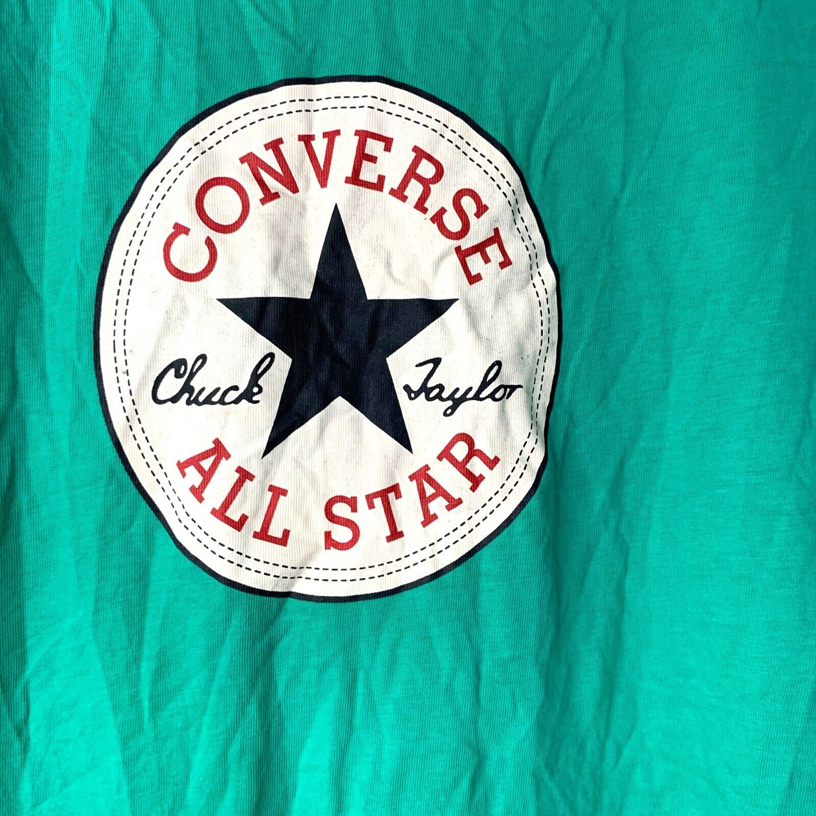 Converse Chuck Taylor T-Shirt | Turquoise Green | Size Small T-Shirts by TheVoyageBird