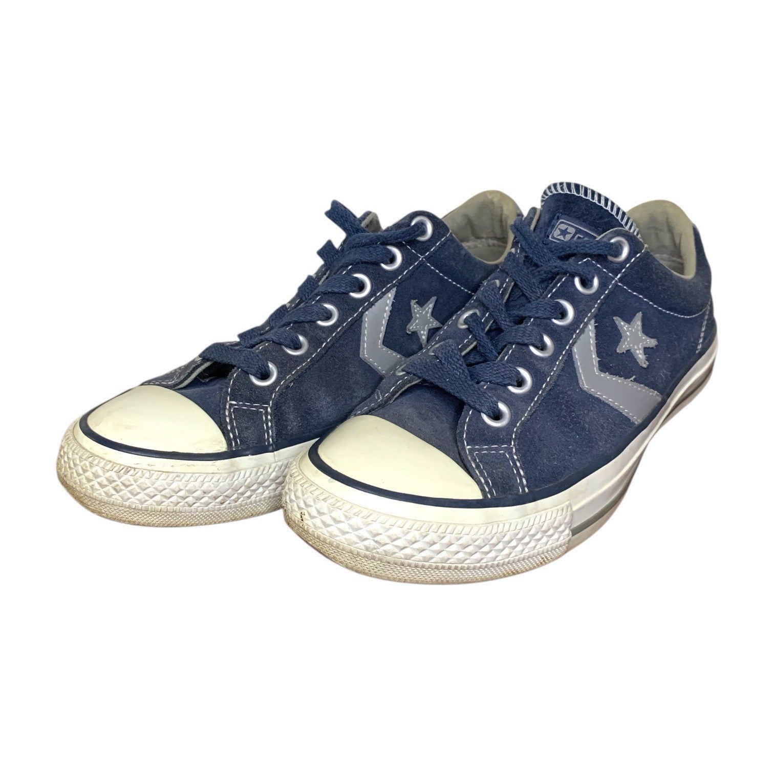Converse Player 76 Blue Denim Trainers UK8/US6 - Vintage Discontinued Sneakers Shoes UK Trainers by TheVoyageBird