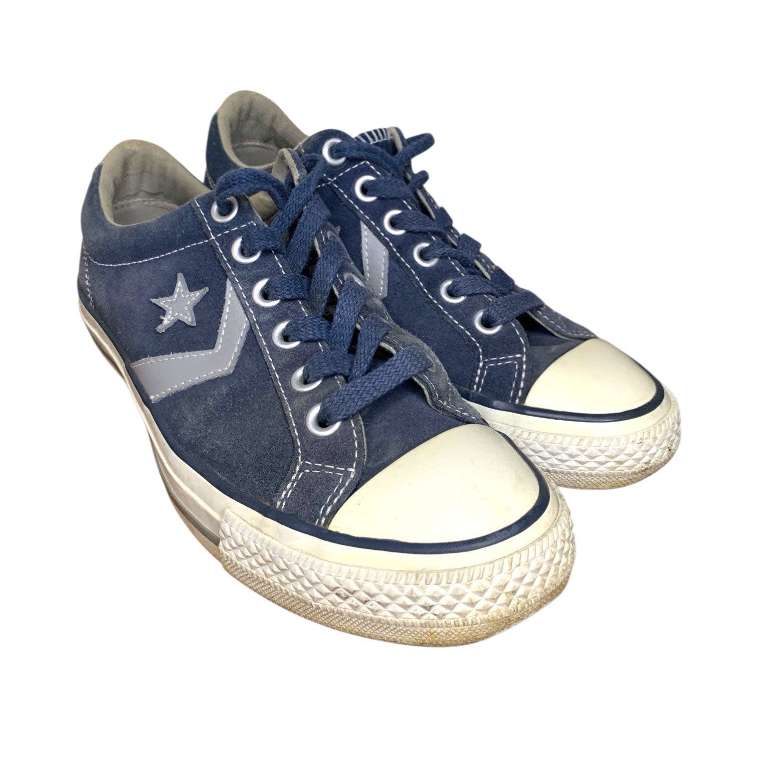 Converse Player 76 Blue Denim Trainers UK8/US6 - Vintage Discontinued Sneakers Shoes UK Trainers by TheVoyageBird