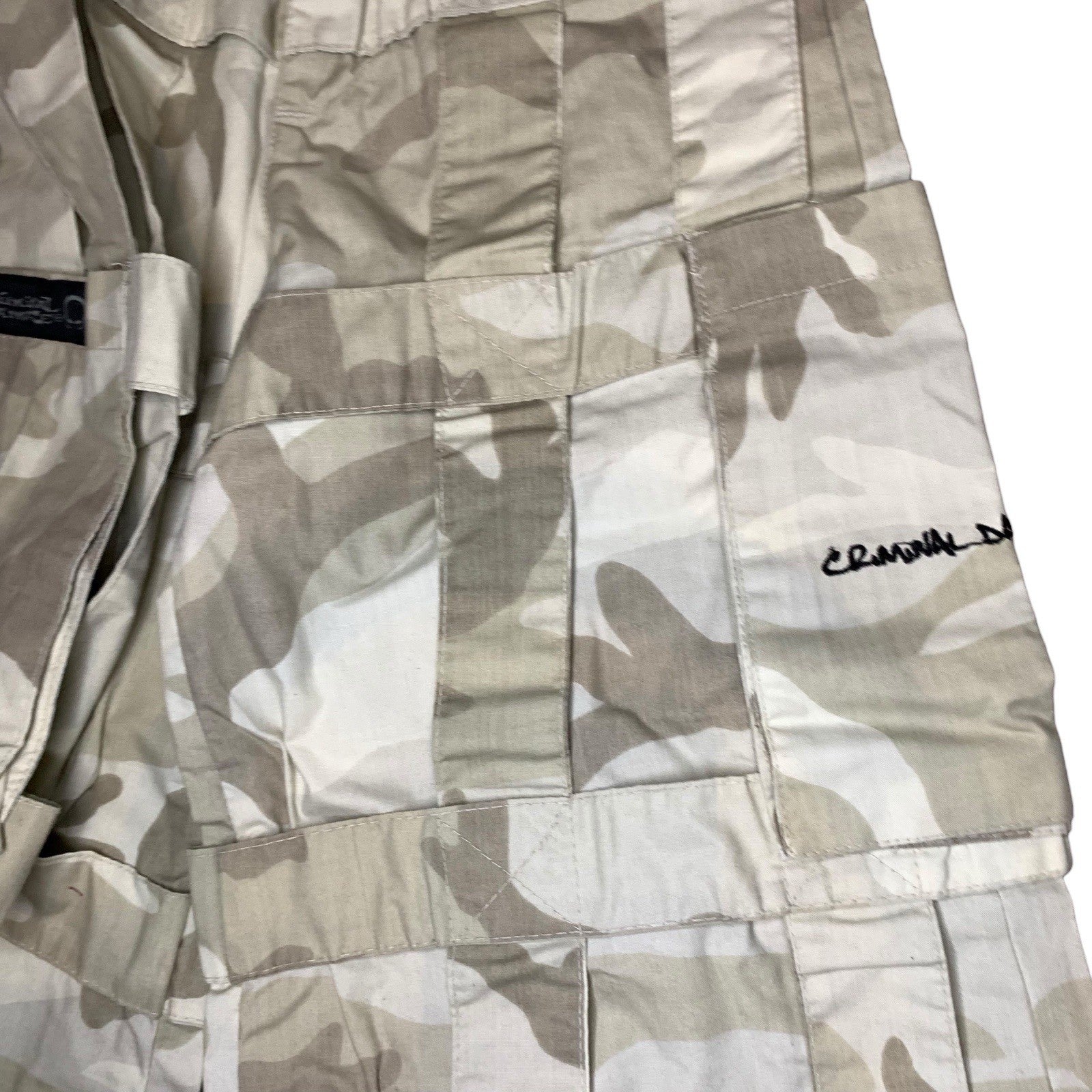 Criminal Damage Kids Cargo Pants Desert Camo Y2K 24" Trousers by TheVoyageBird