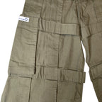 Criminal Damage Kids Cargo Pants Khaki Green Y2K 24" Trousers by TheVoyageBird