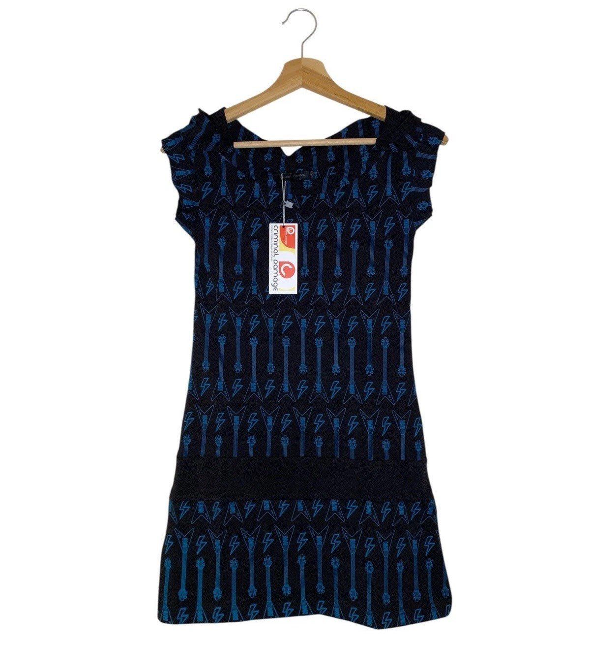 Criminal Damage Rock Guitar Dress Y2K Emo Goth BNWT Dresses by TheVoyageBird