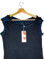 Criminal Damage Y2K Goth Skull Dress Black Blue Size L BNWT Dresses by TheVoyageBird