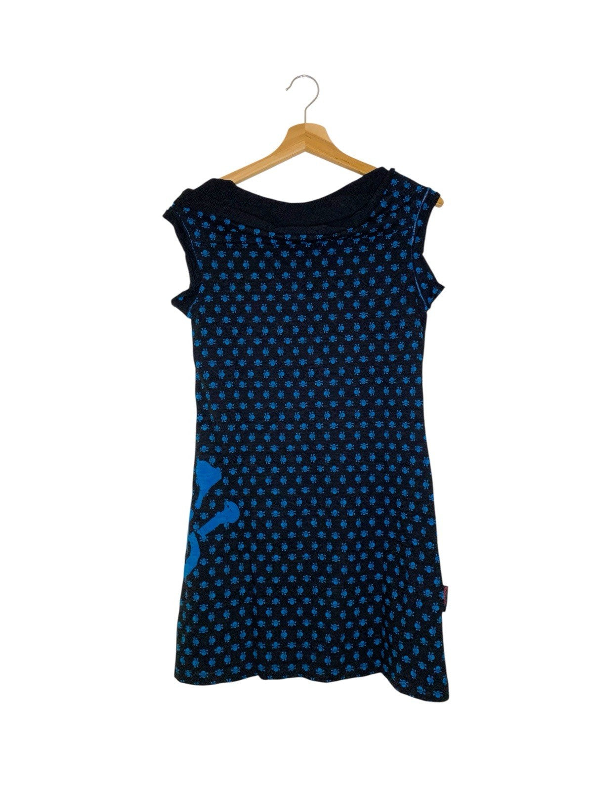 Criminal Damage Y2K Goth Skull Dress Black Blue Size L BNWT Dresses by TheVoyageBird