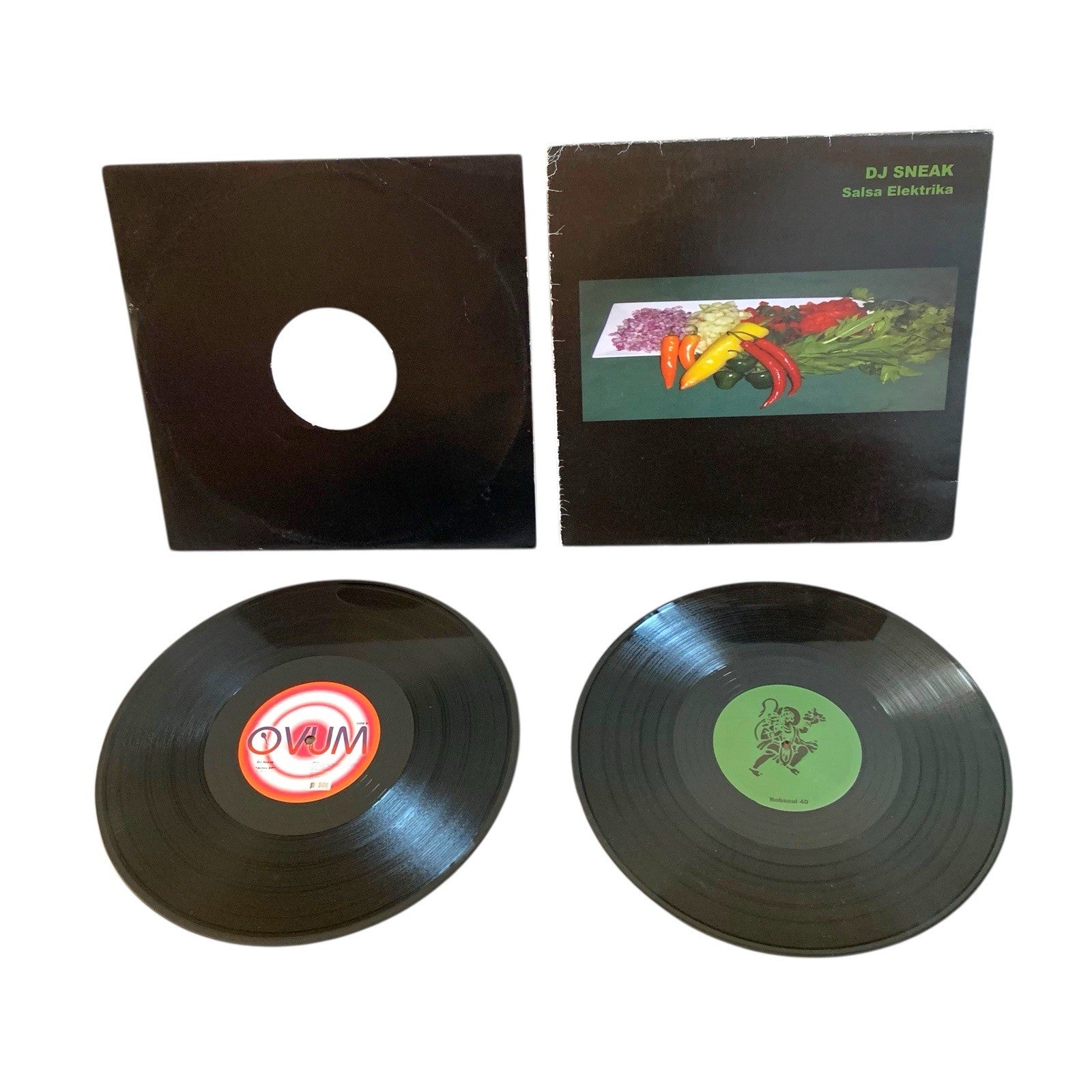 DJ Sneak – Salsa Elektrika / Acido EP 12" Vinyl Records Ovum Bundle House Tech Records by TheVoyageBird
