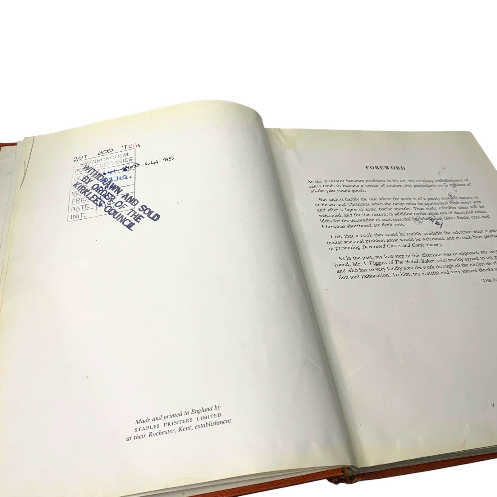 Decorated Cakes and Confectionery NIRVANA 1954 1st Ed Vintage Cake Decoration Antiquarian & Collectable by TheVoyageBird