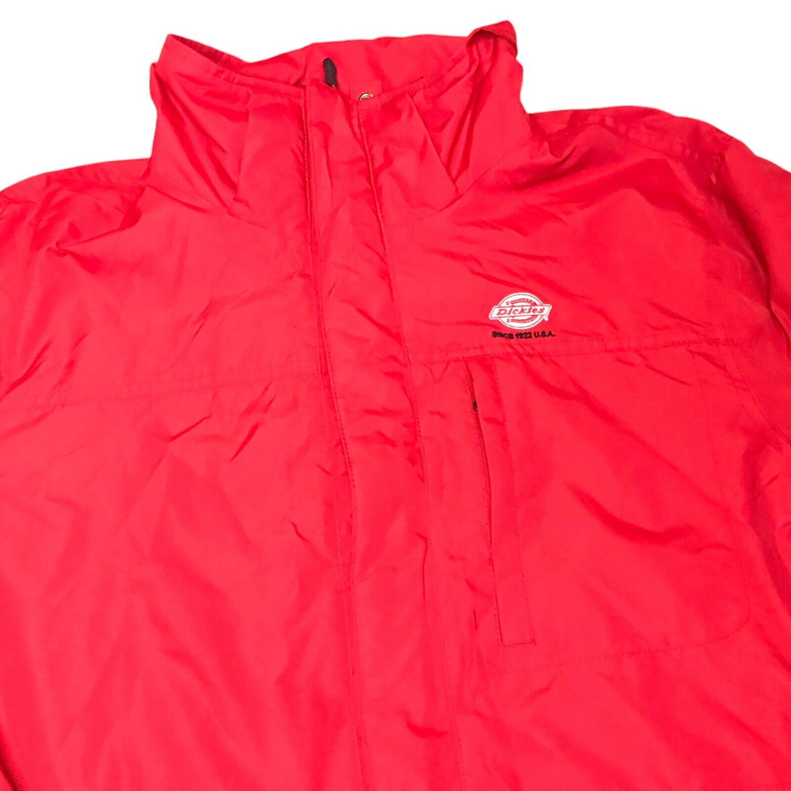 Dickies Mens Lightweight Windbreaker Shell Rain Coat Zip Jacket Red Size S Coats, Jackets & Waistcoats by TheVoyageBird