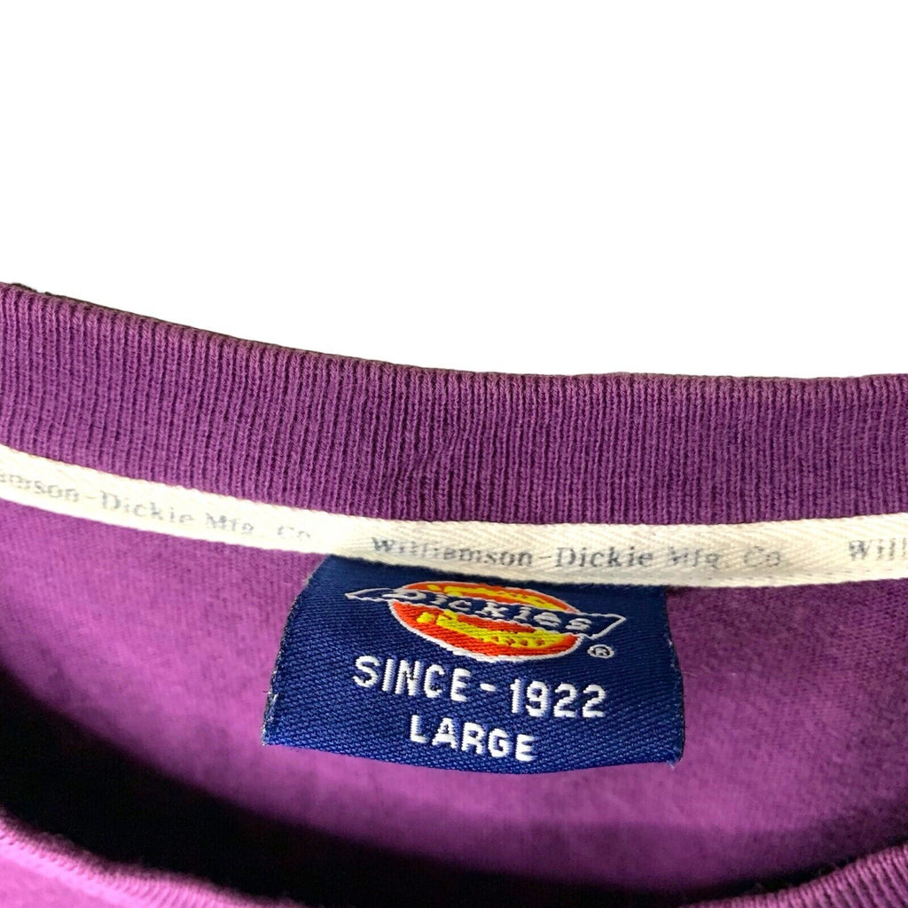 Dickies Purple Casual T-Shirt | Size L | Classic Design for Everyday Comfort T-Shirts by TheVoyageBird