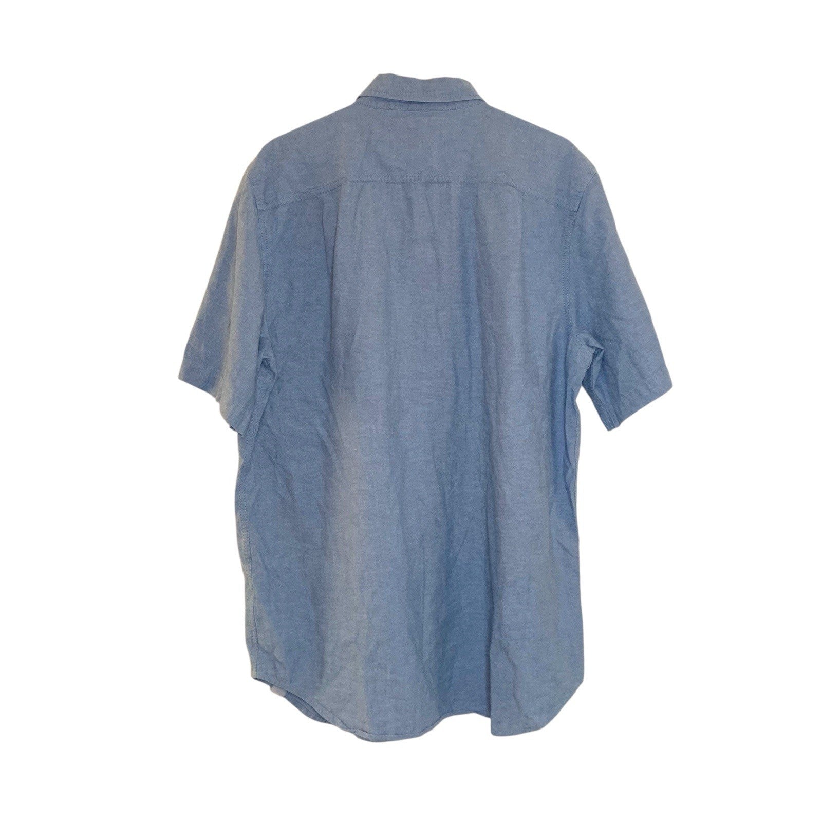 Dickies Relaxed Fit Work Shirt Size L - Blue Short Sleeve Button Down Casual UK Formal Shirts by TheVoyageBird