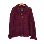 Diesel Tricot & Co Superior Knitted Zipped Cardigan Size M in Burgundy Red Jumpers & Cardigans by TheVoyageBird