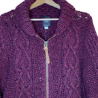 Diesel Tricot & Co Superior Knitted Zipped Cardigan Size M in Burgundy Red Jumpers & Cardigans by TheVoyageBird