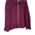 Diesel Tricot & Co Superior Knitted Zipped Cardigan Size M in Burgundy Red Jumpers & Cardigans by TheVoyageBird