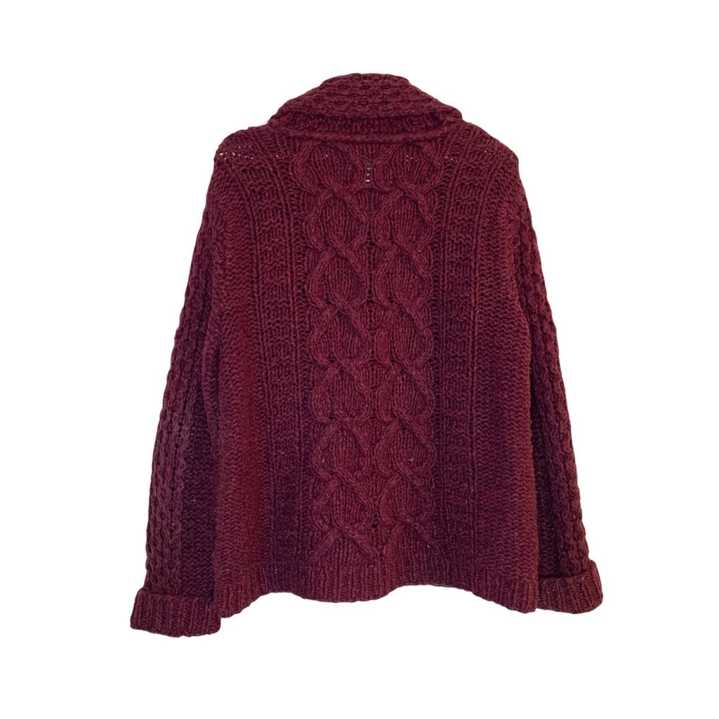 Diesel Tricot & Co Superior Knitted Zipped Cardigan Size M in Burgundy Red Jumpers & Cardigans by TheVoyageBird