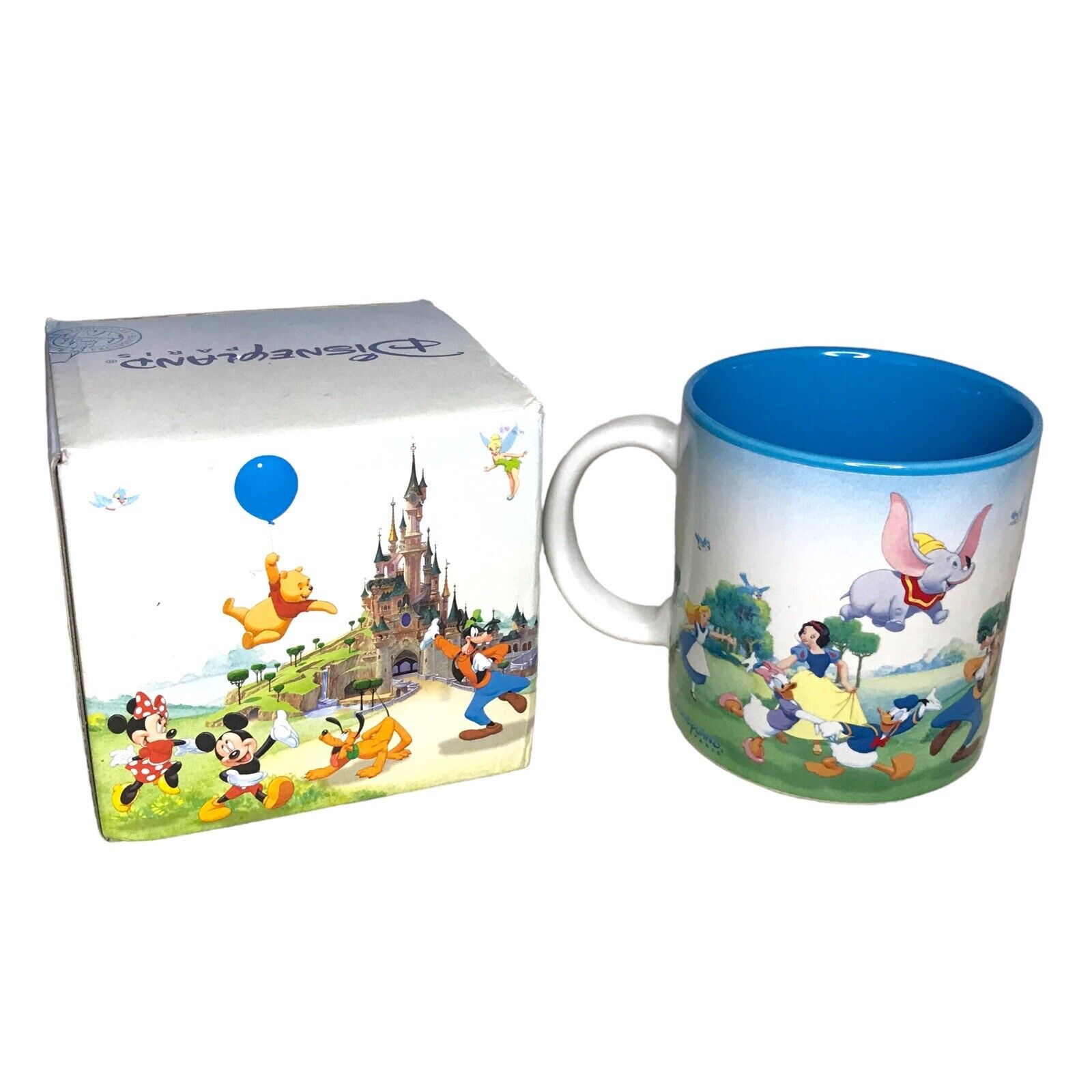 Disneyland Paris Parks Mug – Snow White, Dumbo, Mickey, Donald, Alice | Boxed Mugs, Plates, Crockery by TheVoyageBird