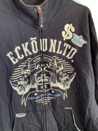 Ecko Unltd Blue Zip Up Hoodie Jumper Size XL Vintage Y2K 00s Era Hoodies & Sweatshirts by TheVoyageBird