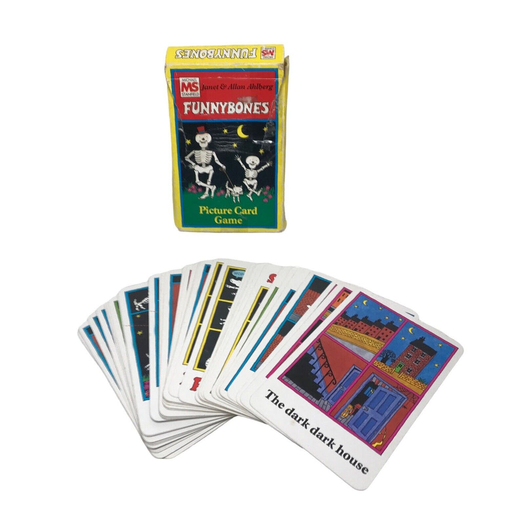 Funnybones Picture Card Game - 1980 - Janet & Allen Ahlberg - MS - Skeletons Card Games-Vintage by TheVoyageBird