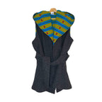 Gitas Portsl Sleeveless Jacket Vest Poncho with African Tribal Print -Size Large Coats, Jackets & Waistcoats by TheVoyageBird