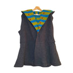 Gitas Portsl Sleeveless Jacket Vest Poncho with African Tribal Print -Size Large Coats, Jackets & Waistcoats by TheVoyageBird