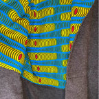 Gitas Portsl Sleeveless Jacket Vest Poncho with African Tribal Print -Size Large Coats, Jackets & Waistcoats by TheVoyageBird