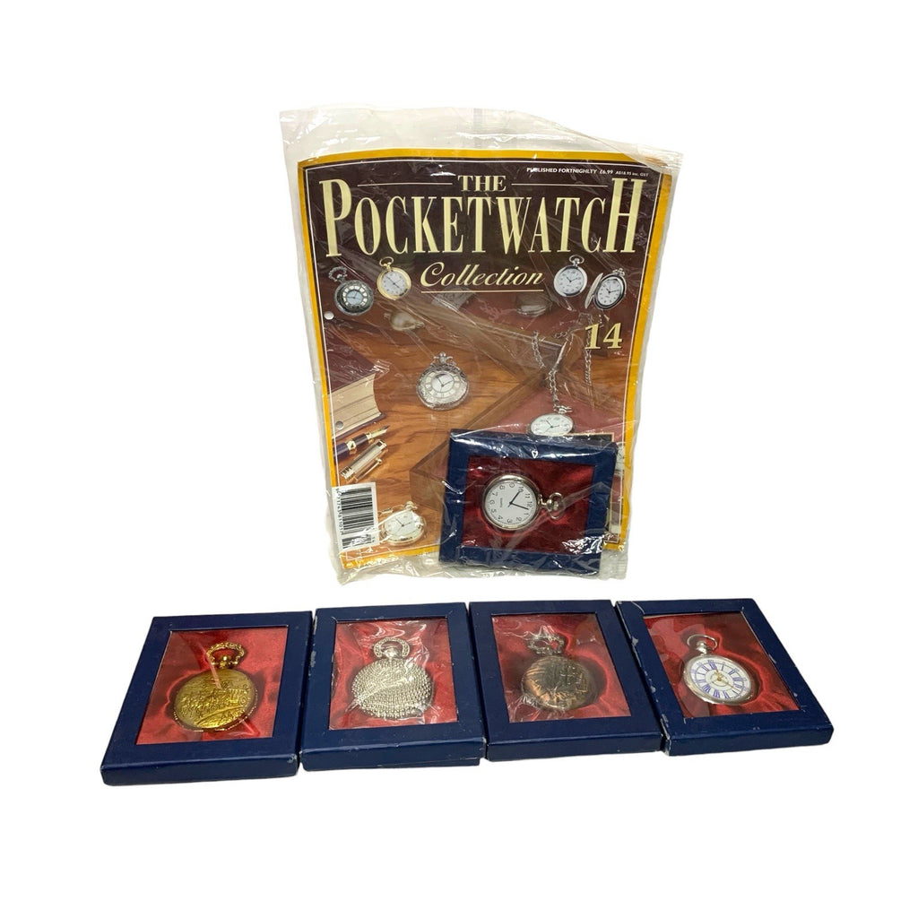Hachette Classic Pocket Watch Collection Lot of 5 – #14 Sealed with Magazine