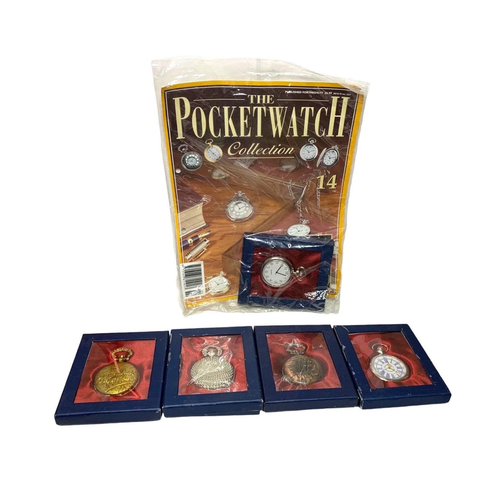 Hachette Classic Pocket Watch Collection Lot of 5 – #14 Sealed with Magazine