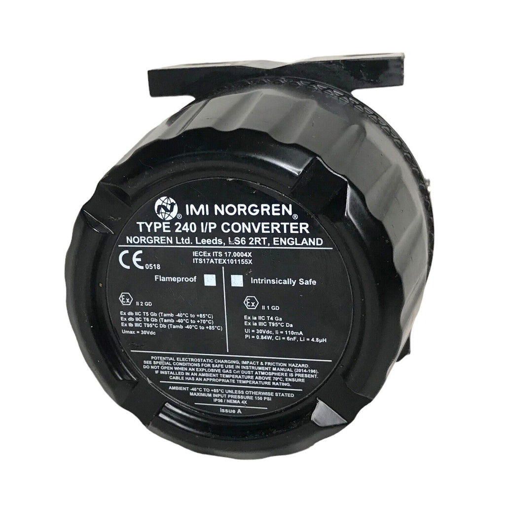IMI Norgren Type 240 I/P Converter, 4-20 mA, 100 PSI, ATEX Certified Other Automation Equipment by TheVoyageBird