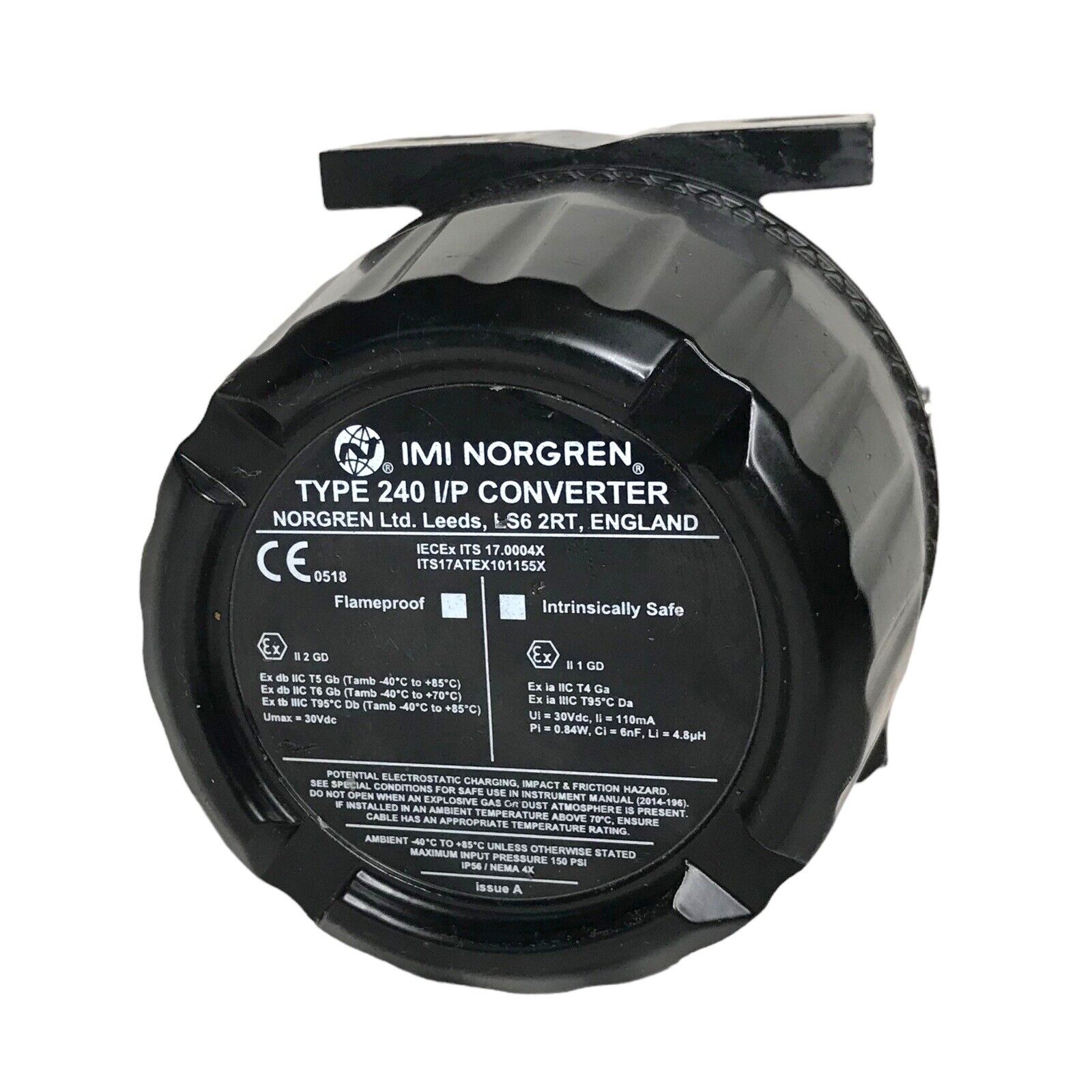 IMI Norgren Type 240 I/P Converter, 4-20 mA, 100 PSI, ATEX Certified Other Automation Equipment by TheVoyageBird