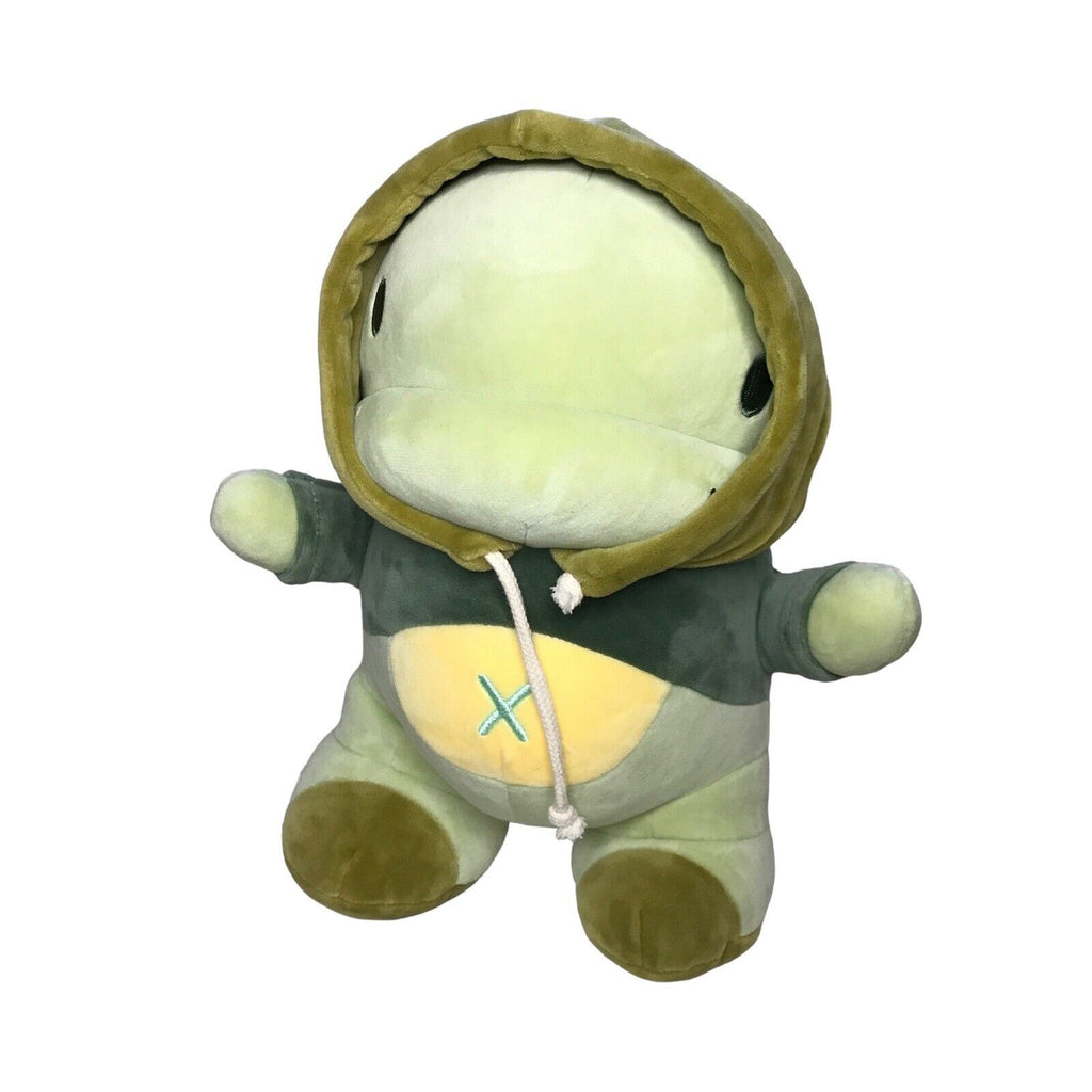 Kenji Yabu Green Hooded Rex Plush Hooded Soft Toy Japan - Dinosaur Plush Kawaii Branded Soft Toys by TheVoyageBird