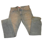 LEVI STRAUSS & CO Mens Signature Straight Jeans W36 L34 Light Blue Washed Grunge Jeans by TheVoyageBird