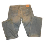 LEVI STRAUSS & CO Mens Signature Straight Jeans W36 L34 Light Blue Washed Grunge Jeans by TheVoyageBird