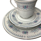 LILING Mandarin 18 Piece Tea Set Coffee Fine White China Cups Saucer Plate VTG by TheVoyageBird